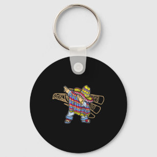 Mexico Dab Dabbing Mexican Flag Pride Jersey Keychain