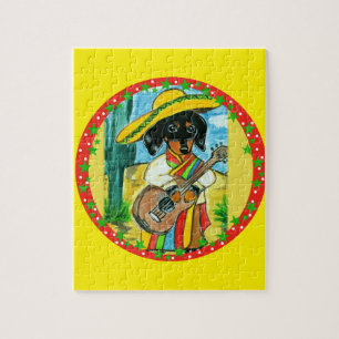 MEXICO DACHSHUND JIGSAW PUZZLE