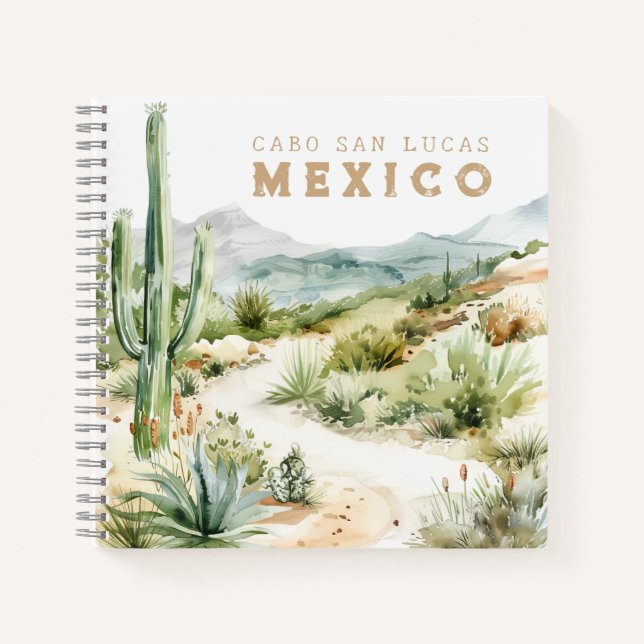 Mexico Desert Cactus Travel Journal (Devant)