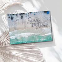 Mexico Destination Beach Wedding Save the Date 