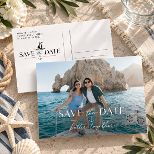 Mexico Destination Wedding Photo Save the Date Postcard