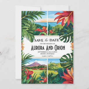 mexico destination wedding save the dates invitation