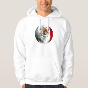 Mexico el Tri soccer ball Mexican flag gear Hoodie