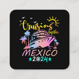 Mexico Family Cruise Square Business Card