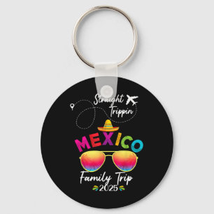 Mexico Family Vacation Cancun 2025 Straight Trippi Keychain