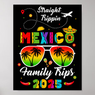Mexico Family Vacation Cancun 2025 Straight Trippi Poster