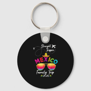 Mexico Family Vacation Cancun 2026 Straight Trippi Keychain