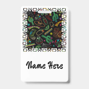 Mexico Fiesta Pattern  Badge