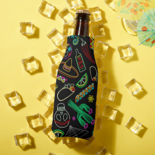 Mexico Fiesta Pattern Bottle Cooler