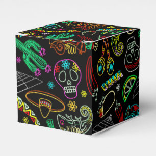 Mexico Fiesta Pattern Favor Box