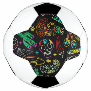 Mexico Fiesta Pattern  Soccer Ball