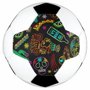 Mexico Fiesta Pattern  Soccer Ball