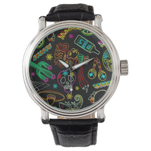 Mexico Fiesta Pattern Watch