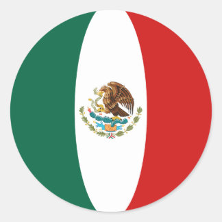 Mexico Fisheye Flag Sticker