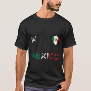 Mexico Flag 14 Mexican Soccer Fan Men Women Boys G T-Shirt