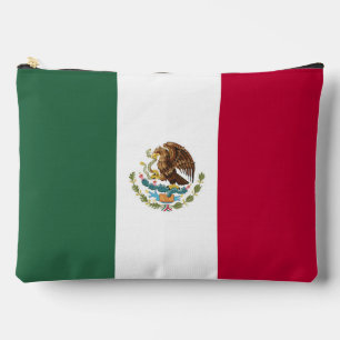 Mexico flag accessory pouch