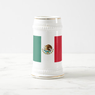 Mexico Flag, Bandera de Mexican Republic Beer Stein