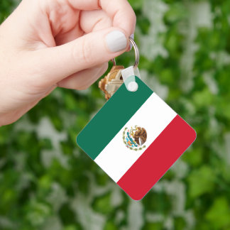 Mexico Flag, Bandera de Mexican Republic Keychain