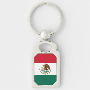 Mexico Flag, Bandera de Mexican Republic Keychain