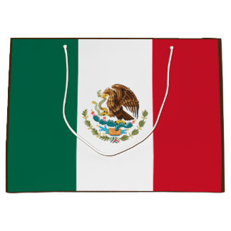 Mexico Flag, Bandera de Mexican Republic Large Gift Bag