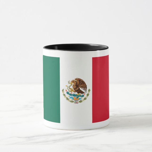 Mexico Flag, Bandera de Mexican Republic Mug (Center)