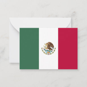 Mexico flag card