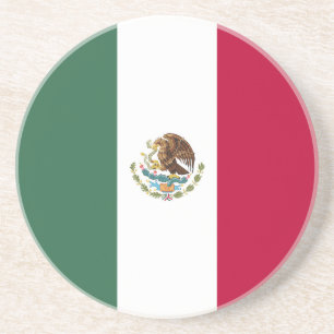 Mexico flag coaster