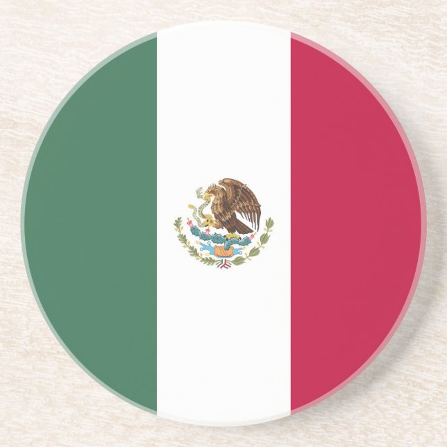 Mexico flag coaster (Front)