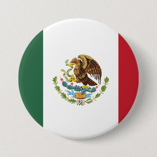 Mexico Flag Design Pin Button