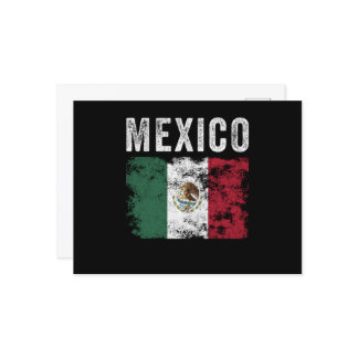 Mexico Flag Distressed - Mexican Flag Postcard