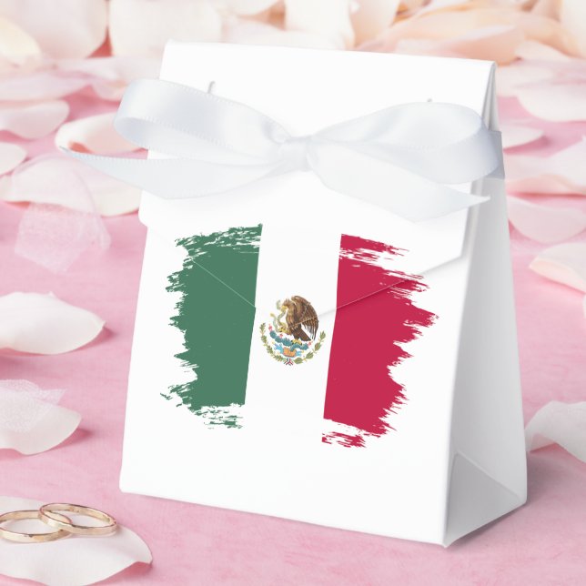 Mexico flag favor box (Wedding)