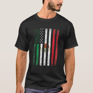 Mexico Flag Gift 4th Of July USA American Mexican T-Shirt