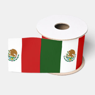 Mexico flag grosgrain ribbon