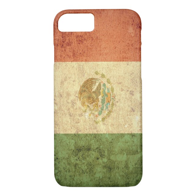 Mexico Flag - Grunge Case-Mate iPhone Case (Back)