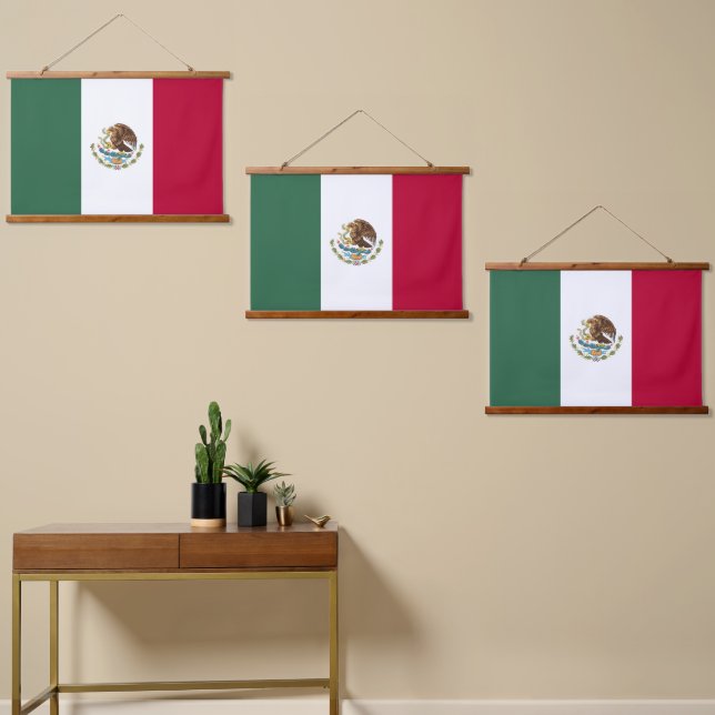 Mexico flag hanging tapestry (Asymmetrical)