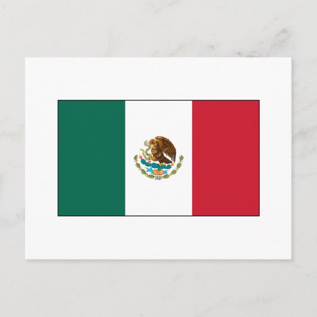 Mexico FLAG International Postcard (Front)