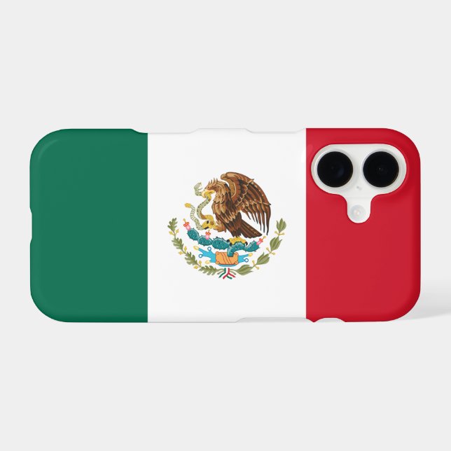 Mexico flag iPhone case (Back Horizontal)