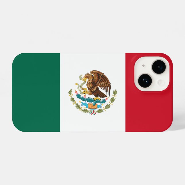 Mexico flag iPhone case (Back Horizontal)
