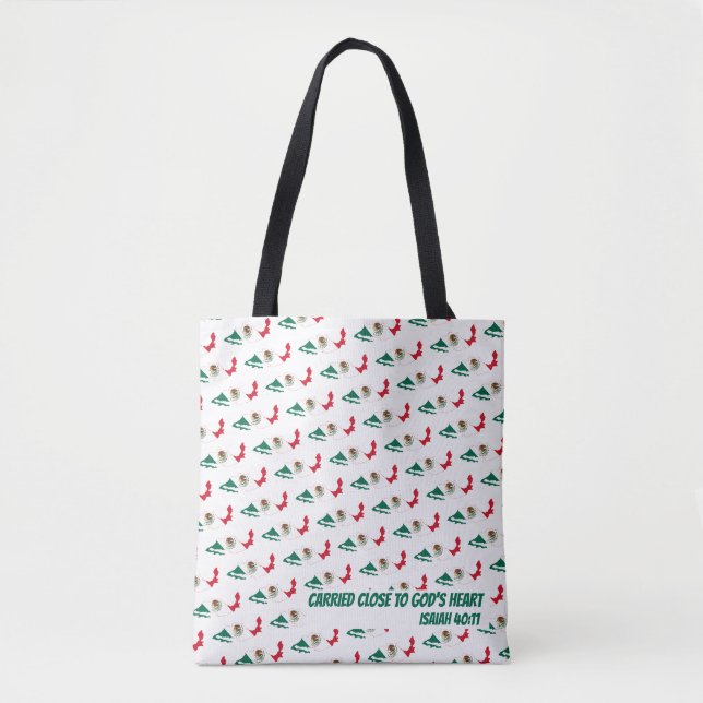 MEXICO FLAG Isaiah Christian Scripture Tote Bag (Front)