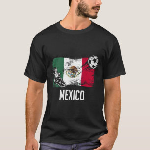 Mexico Flag Jersey Mexican Soccer Team Mexican  T-Shirt