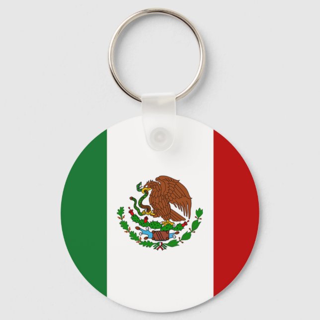 Mexico Flag Keychain (Front)