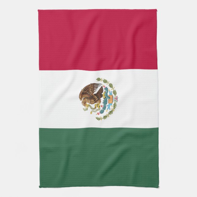 Mexico flag kitchen towel (Vertical)