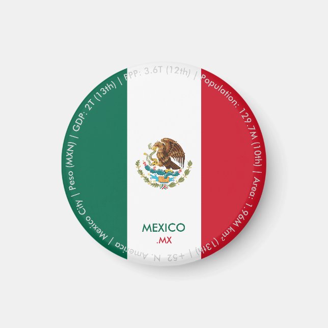 Mexico Flag Magnet (Front)