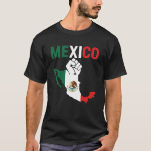 Mexico Flag Map Resist Mexican Pride Chicano Ching T-Shirt