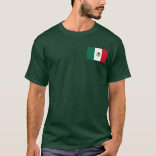 Mexico Flag Mens Green Shirt