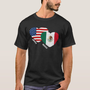 Mexico Flag Mexican American Pride Vintage T-Shirt