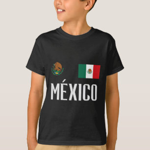 Mexico Flag Mexican Footbyll Soccer Fan Men Women  T-Shirt