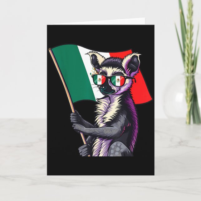 Mexico flag mexican pride mexican roots mexican card (Front)