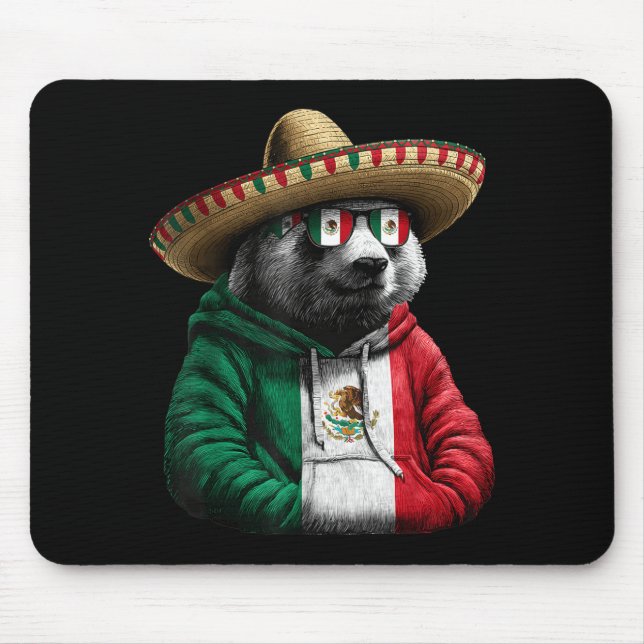 Mexico flag mexican pride mexican roots mexican mouse pad (Front)