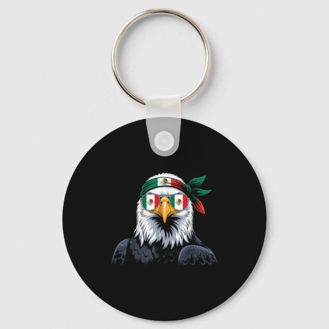 Mexico flag mexican pride mexican roots mexicanMex Keychain (Front)